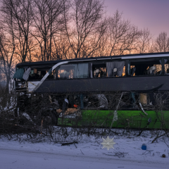 ДТП на трассе Н-14: автопоезд на встречную полосу