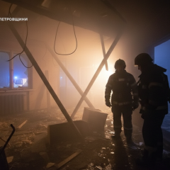 Город после российской атаки