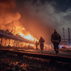 Разрушение газовых хранилищ из-за атаки России