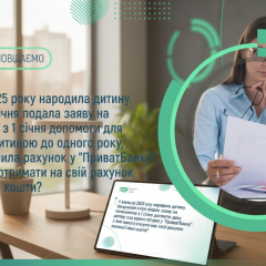 Новорожденный ребенок с деньгами в корзине
