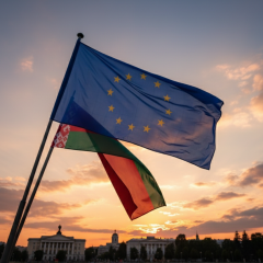 Флаг Белоруссии с дополнительной информацией