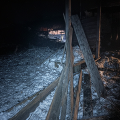 Удар беспилотников по Новгороду-Северскому