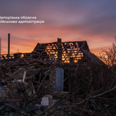 Руйнування в Запоріжжі після обстрілу