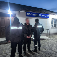 Detention of a man with a grenade
