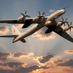 Российские Ту-142 возле Аляски