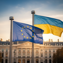 Карта Європейського союзу з Україною