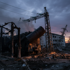 Одесская область без света на луне