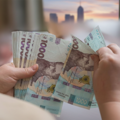 Графическое изображение с ростом зарплат в Украине