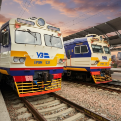 Circular railway station in Kiev
