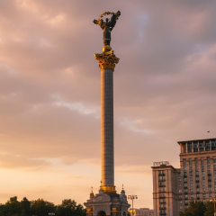Російський дрон упав у центрі Києва