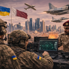 Ділиться досвідом протидії дронам з Катаром