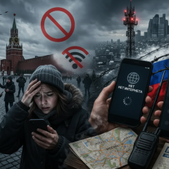 Масштабный сбой мобильного интернета в России