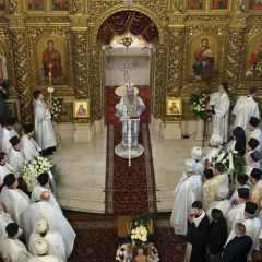 Патриарх Филарет во Владимирском соборе