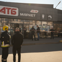 Взрыв в супермаркете в Чернигове