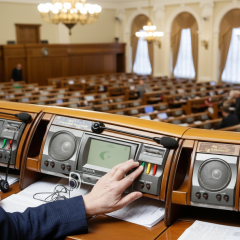 Давид Арахамія и Максим Бужанський в Верховной Раде