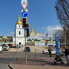 Новый светофор в Киеве