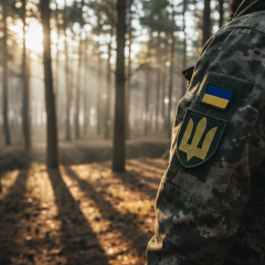 Boys born in 2009 in military uniform