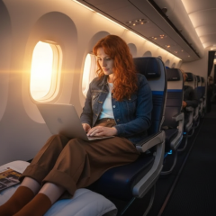Ліжка в економ-класі на борту United Airlines