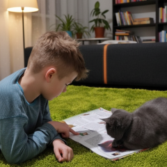 Собаки та коти на уроках добробуту