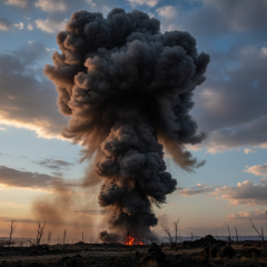 Фото імпровізованого вибуху в Луцьку