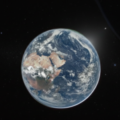 Photo of Earth from deep space