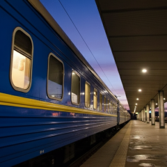 Поїзд Харків-Львів у Львові після аварії