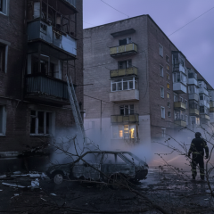 Пожары в Конотопе из-за атаки России