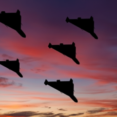 Russian drones attacking Poltava region