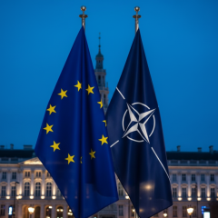 Флаги Великобритании и Франции