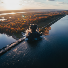 Атака на дамбу Печенізького водосховища