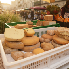 Flaxseed treats at the fair in Kyiv