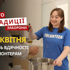 День волонтерів: прапор та серце