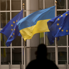 Флаги Германии, Франции и Украины