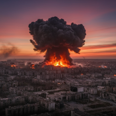 Российские тритонные авиабомбы разрушают кварталы