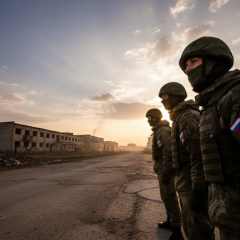 Росія окупант - зображення військового плацдарму в Криму