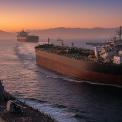 Iranian tankers in the Persian Gulf