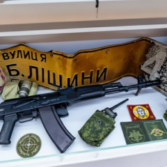 Экспонаты музея войны в Москве