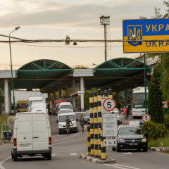 Украинка возвращаетcя с польской границы
