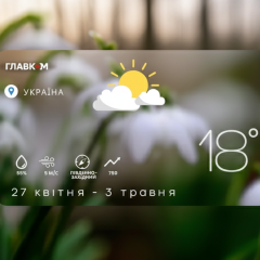 Погодные условия на неделю в Украине