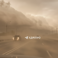Буря та вітер у Дніпрі