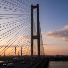 Обмеження руху на Південному мосту в Києві
