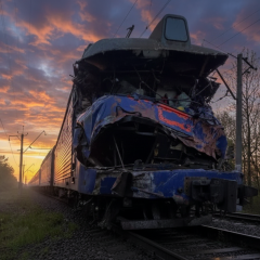 Смертельна аварія на Львівщині: поїзд Київ-Ужгород зіткнувся з автокраном