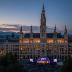 Evacuation of fan zone at Eurovision in Vienna