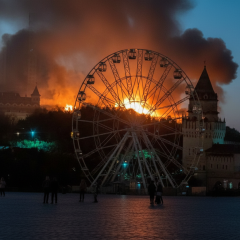 Fire in an escape room in Moscow