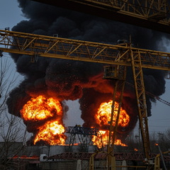 На нефтеперерабатывающем заводе остановилась седьмая работа