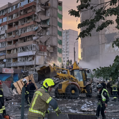 Руйнування після ракетних атак у Києві