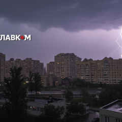 Київ: грози з градом та шквали