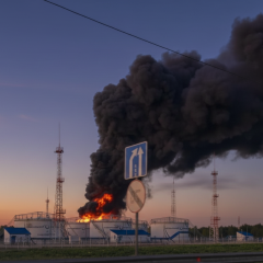 НПЗ остановлен после удара дронов
