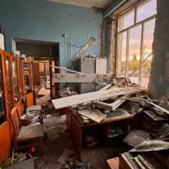 Russian drone attacks museum in Konotop