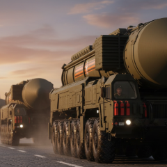 Изображение военного столкновения на линии фронта